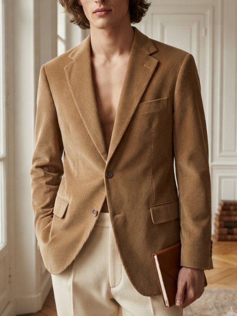 Saddlebred Brown Corduroy Sport Coat 54L